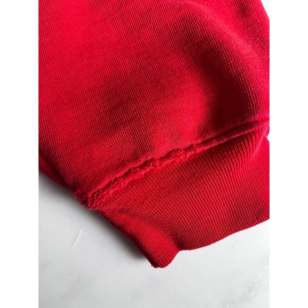 Talbots Vintage Fair Isle Mock Neck 3/4 Sleeve Sweater Red Cotton size medium - Picture 11 of 16